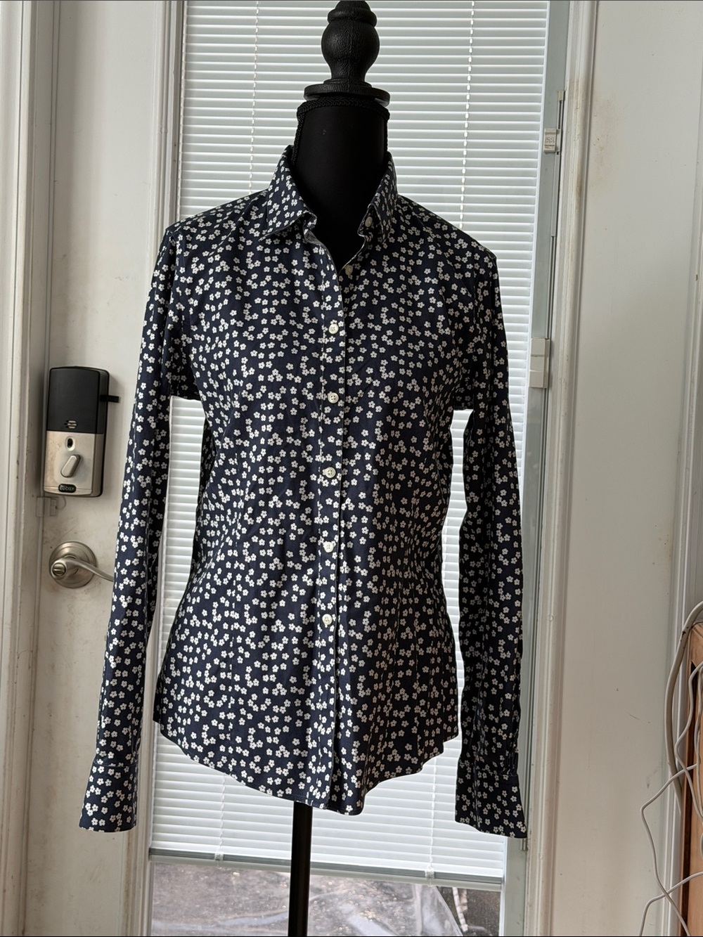 Brooks Brothers Navy Floral Button-Down Shirt